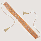 Peach Zari Embroidered Belt