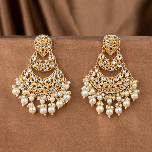 Aisha Pearl Kundan Earring