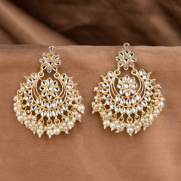 Aishwarya Pearl Kundan Earrings