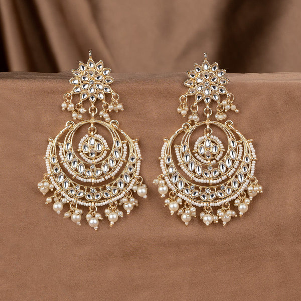 Anya Pearl Kundan Earring