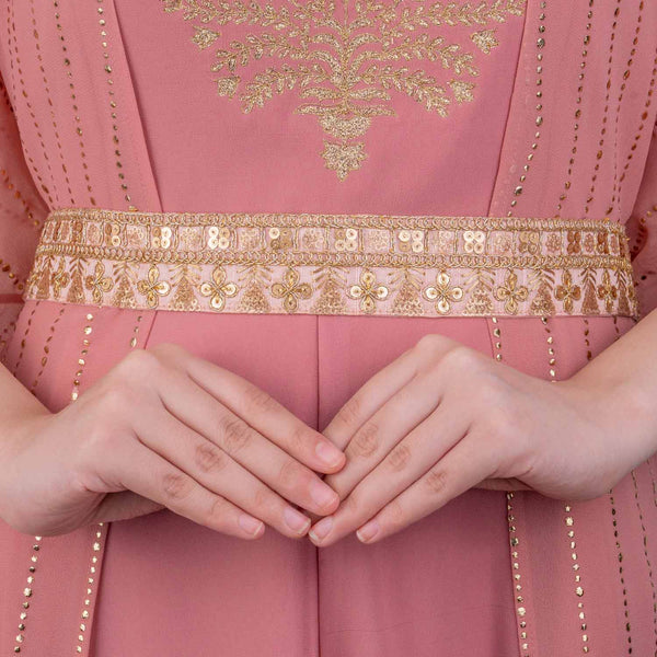 Pastel Pink Ethnic Belt