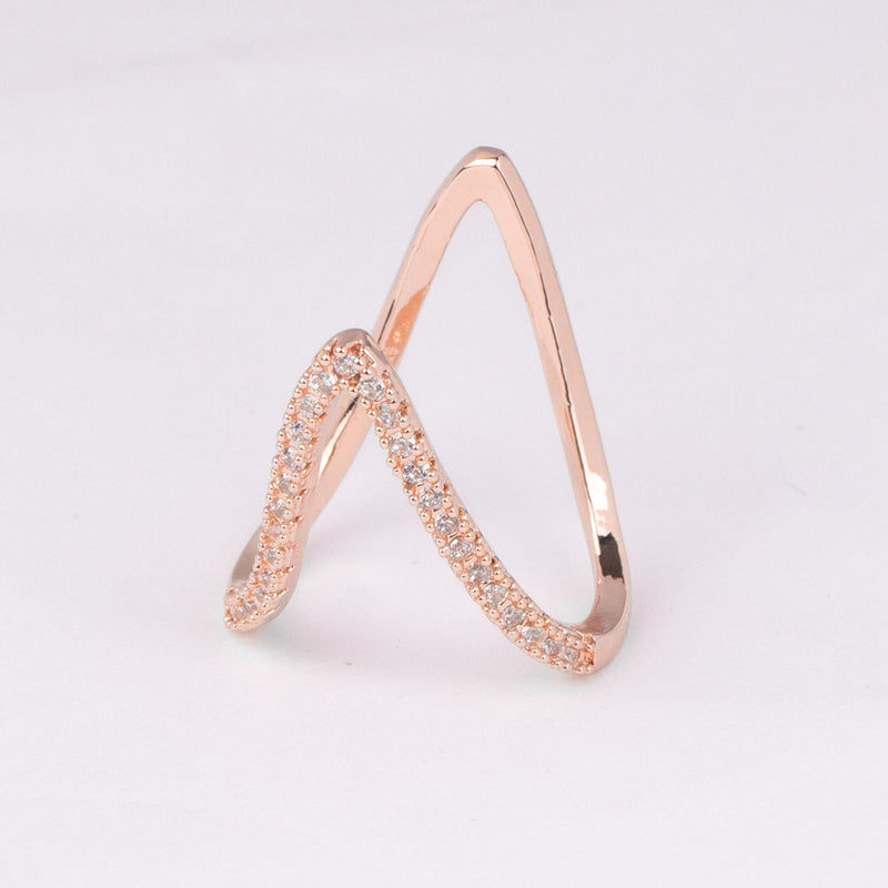 Buy V Chevron Wedding Ring-ring for Women-minimialist Gold Ring-14k Gold V  Shaped Band-14k Gold Plain Classic Wedding Ring-engagement Gold Ring Online  in India - Etsy