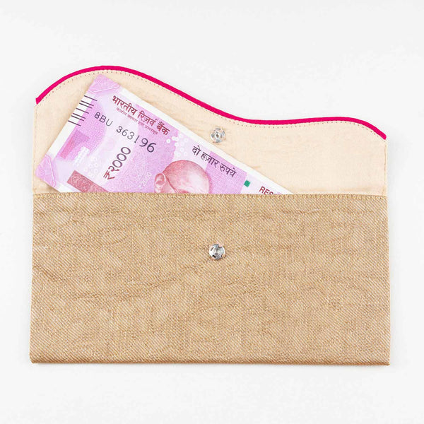 Pack of Rose Gold Reusable Cloth Envelopes